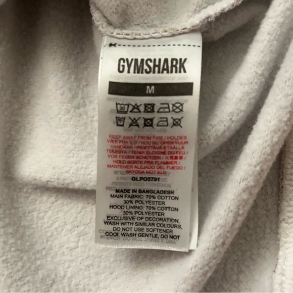 Gymshark Sweatshirt Womens M Oversized Pullover Hoodie Jacket Camo Print Pink - Picture 4 of 4